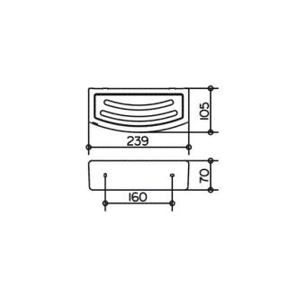 Корзинка для душа Keuco Elegance 11658010001 хром